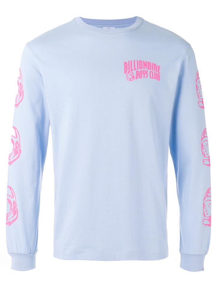 Billionaire Boys Club Helmet Print Sweatshirt, Men's, Size: Medium, Blue, Cotton
