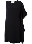Gianluca Capannolo - One Shoulder Dress - Women - Acetate/viscose - 38, Black, Acetate/viscose