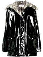 Paco Rabanne Detachable Hood Raincoat - Black