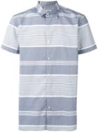 Edwin - Striped Polo Shirt - Men - Cotton - M, Blue, Cotton