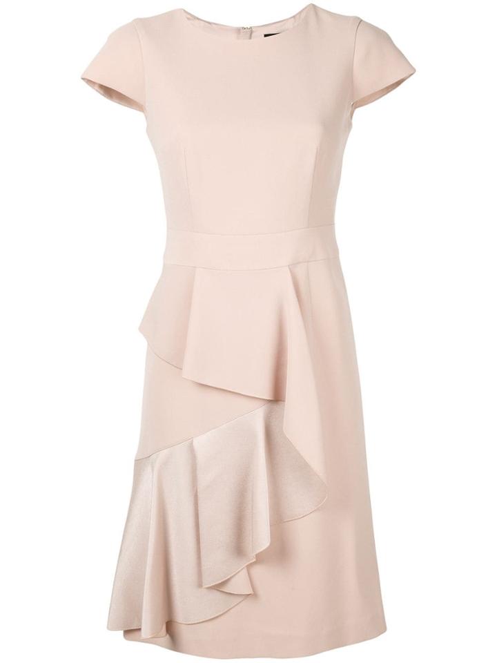 Paule Ka Ruffle Trim Shift Dress - Pink