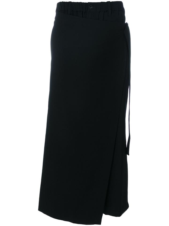 Yohji Yamamoto Wrap Long Trousers - Black