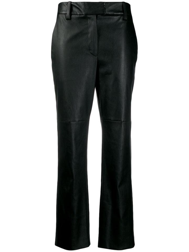 Brunello Cucinelli Cropped Straight Leg Trousers - Black