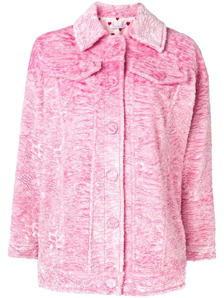 Vivetta Furry Shirt Jacket - Pink