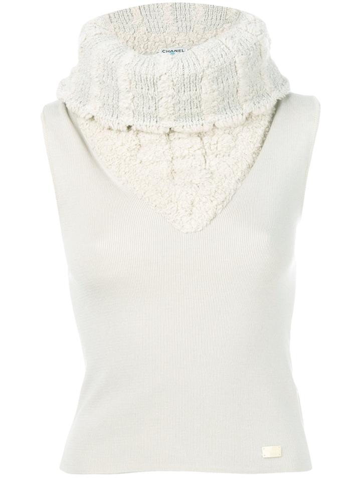 Chanel Vintage Roll Neck Top - Nude & Neutrals