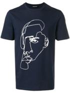 Neil Barrett Portrait T-shirt - Blue