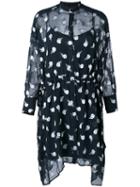 Rag & Bone Floral Shirt Dress, Women's, Size: S/m, Blue, Silk/polyester