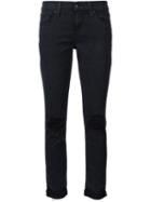 Joe S Jeans Distressed Skinny Jeans, Women's, Size: 24, Blue, Cotton/modal/spandex/elastane