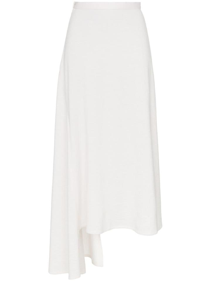 House Of Holland X Woolmark High-waisted Asymmetric Merino Wool Midi
