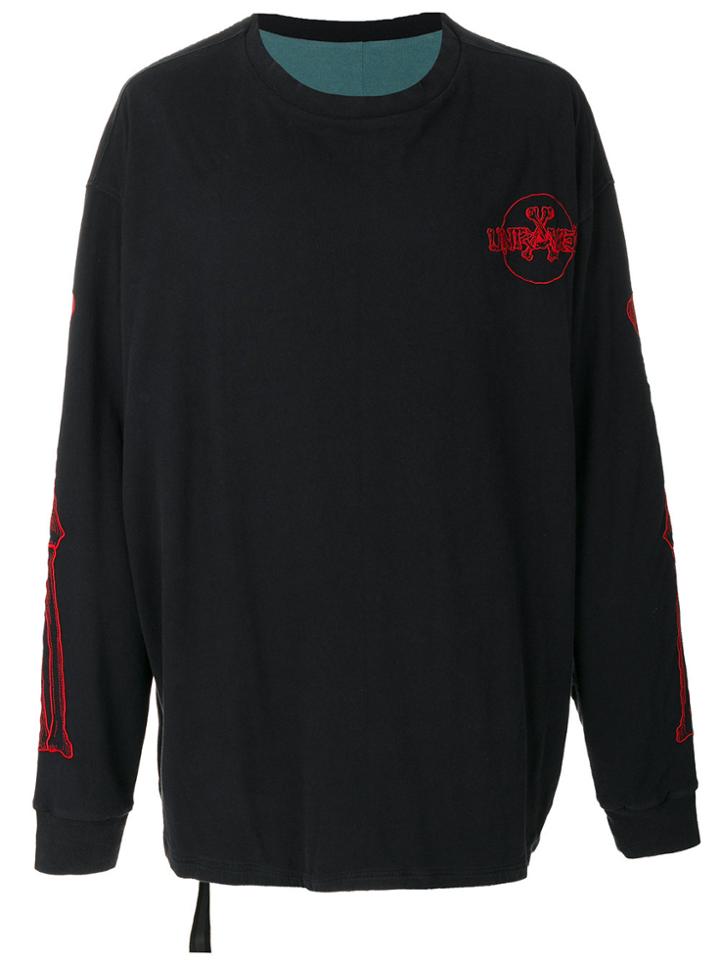 Unravel Project Crew Neck Sweater - Blue
