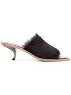 Marni Classy Kitten Heel Mules - Pink