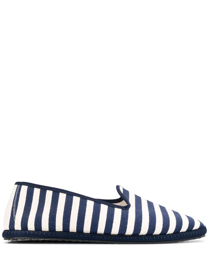 Vibi Venezia Striped Slip-on Espadrilles - Blue