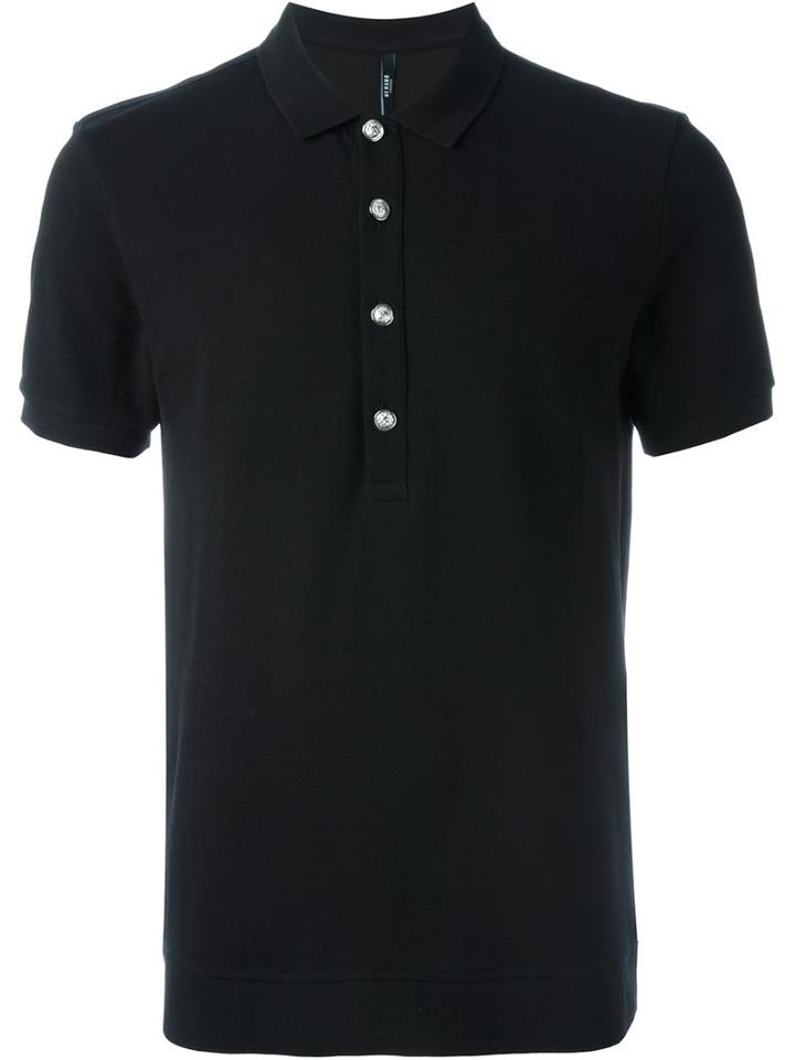 Versus Back Lion Print Polo Shirt