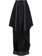Dominic Louis Asymmetric Mesh Skirt