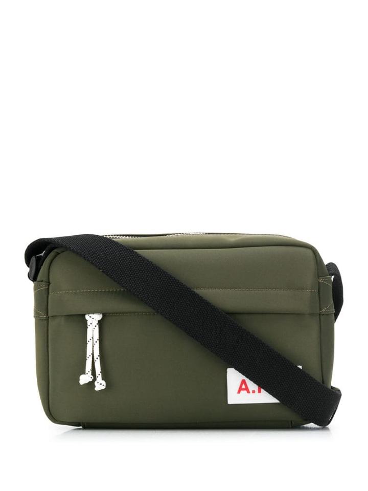 A.p.c. Logo Patch Shoulder Bag - Green