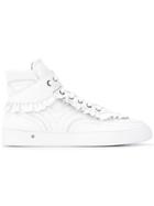 Laurence Dacade Frill-trim Sneakers - White