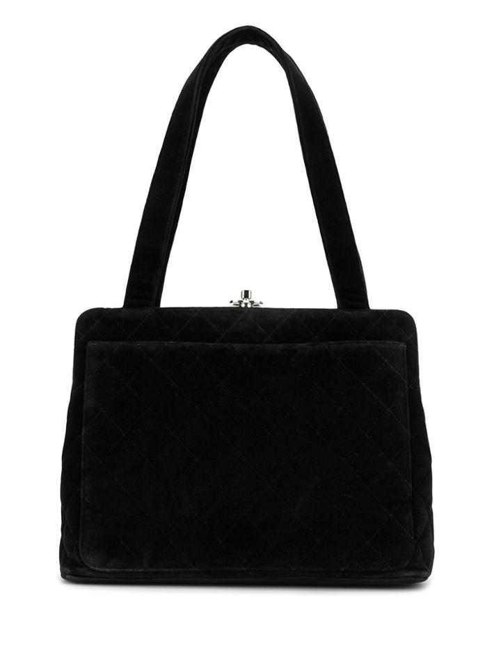 Chanel Pre-owned 1997 Cc Turnlock Tote - Black