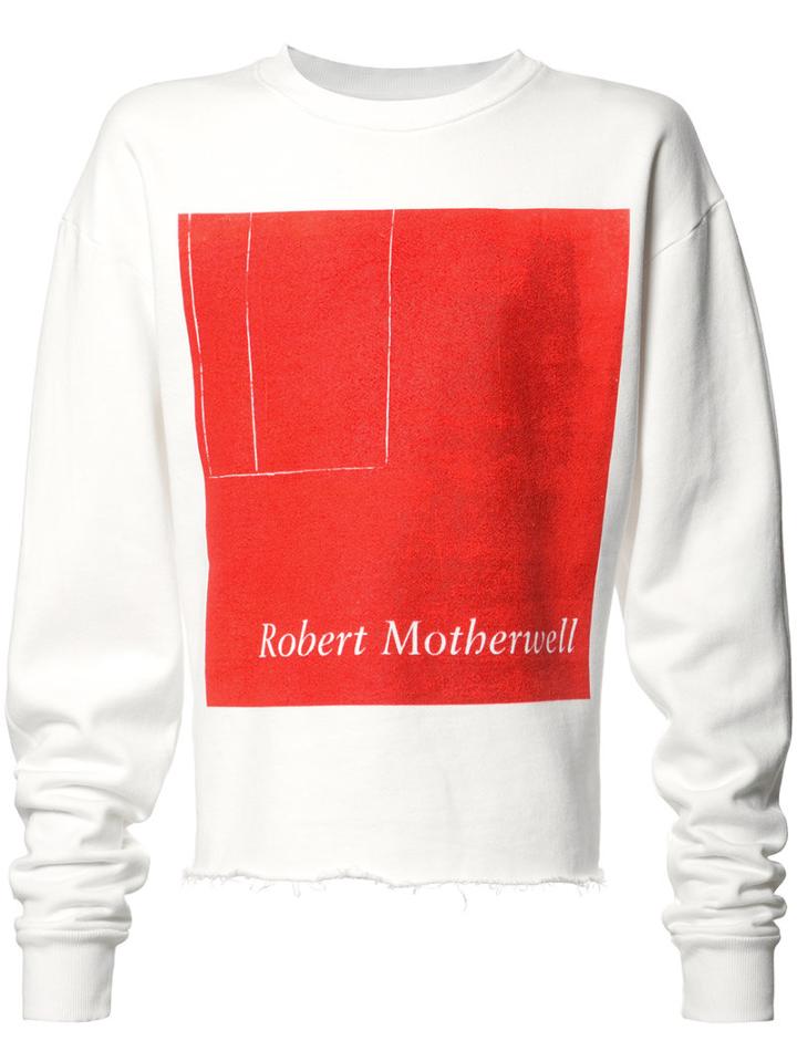 Enfants Riches Deprimes - Robert Motherwell Sweatshirt - Men - Cotton - M, White, Cotton
