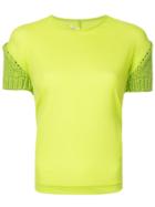 Comme Des Garçons Vintage Knitted Sleeve T-shirt - Green