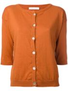 Société Anonyme - 'square' Cardigan - Women - Cotton - 2, Yellow/orange, Cotton