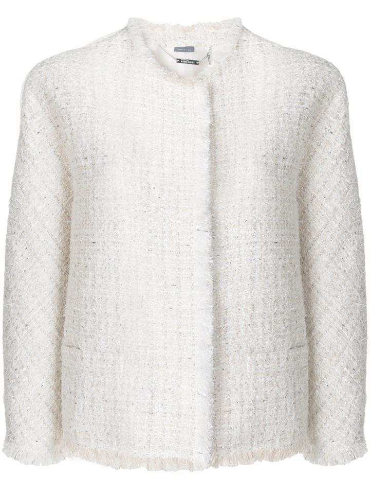 Alexander Mcqueen Boucle Tweed Jacket - Nude & Neutrals