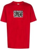 Supreme Print Detail T-shirt - Red