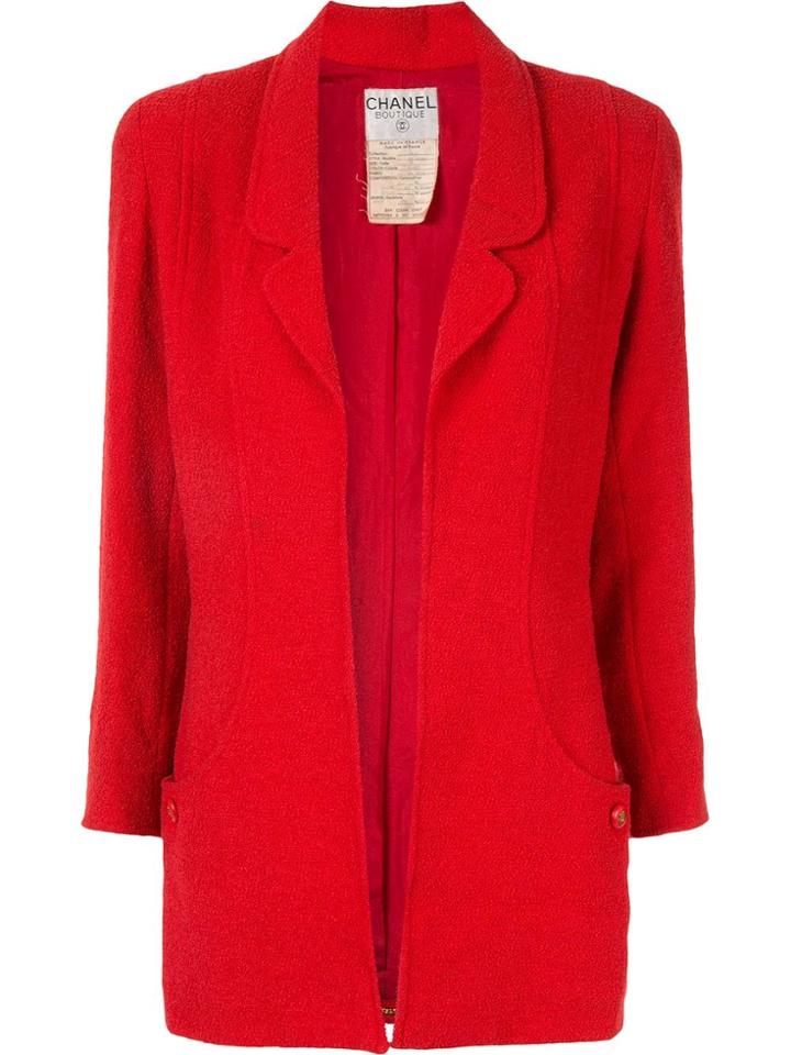 Chanel Vintage Long Sleeve Jacket - Red