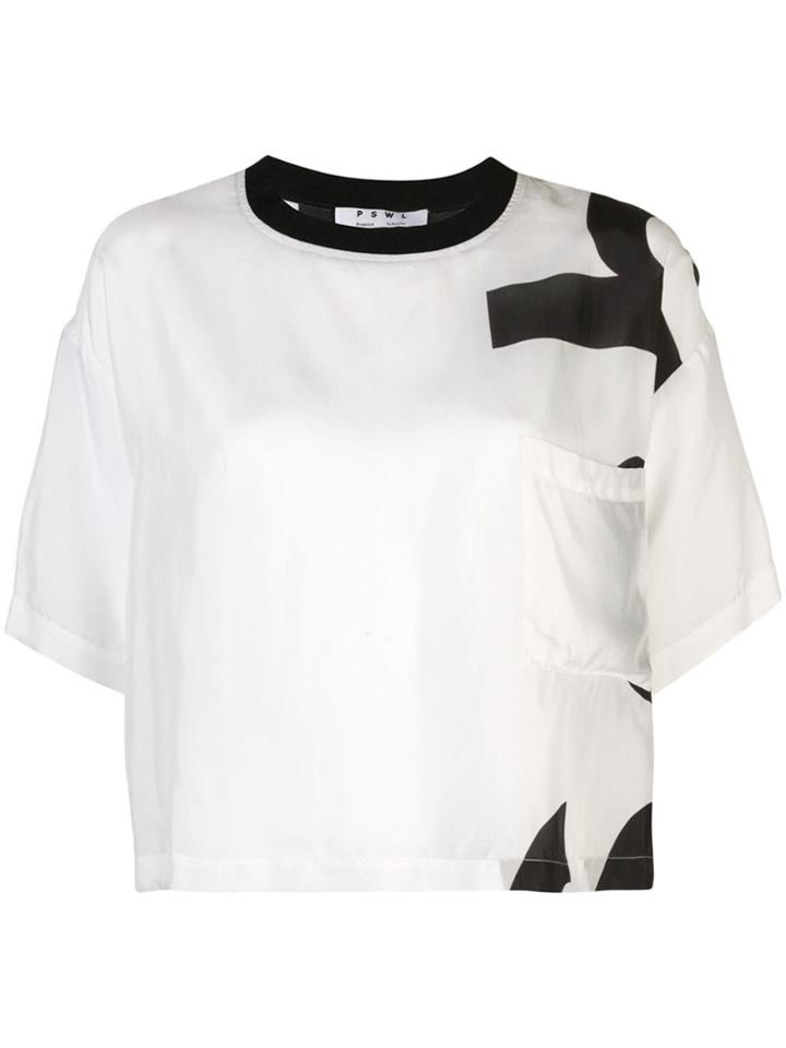 Proenza Schouler Pswl Alphabet T-shirt - White