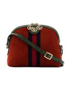 Gucci Red Ophidia Suede Cross Body Bag