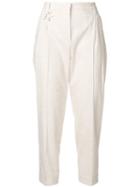 Lorena Antoniazzi Cropped Tapered Trousers - Neutrals