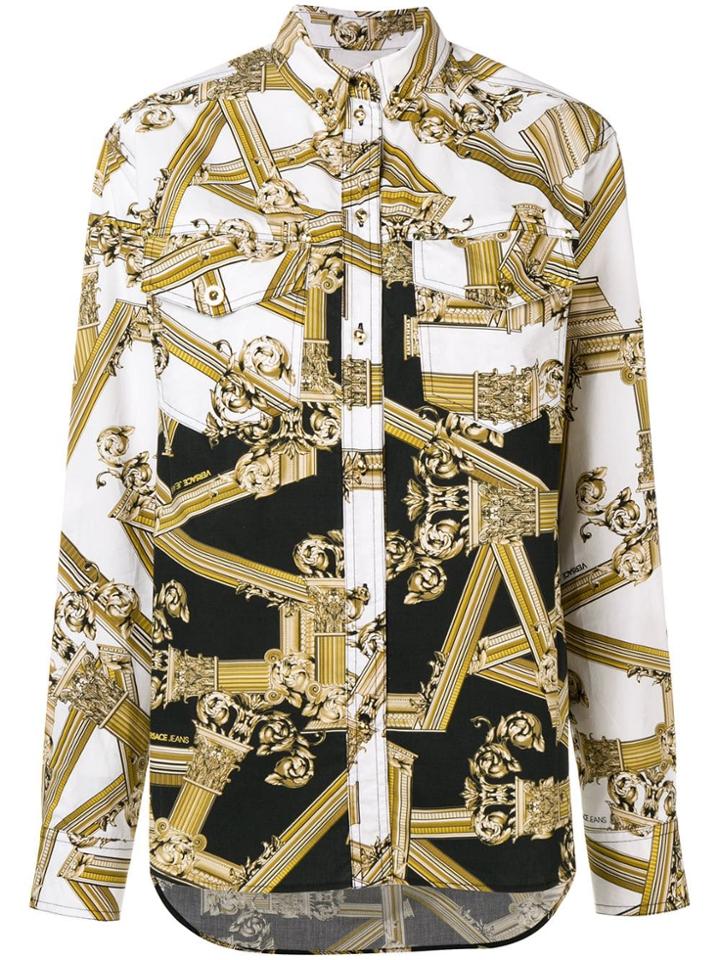 Versace Jeans Baroque Print Shirt - Gold