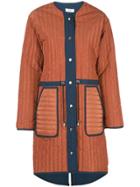 Nomia Loose-fit Quilted Coat - Brown