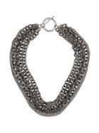 Ann Demeulemeester Chunky Chain Necklace - Silver