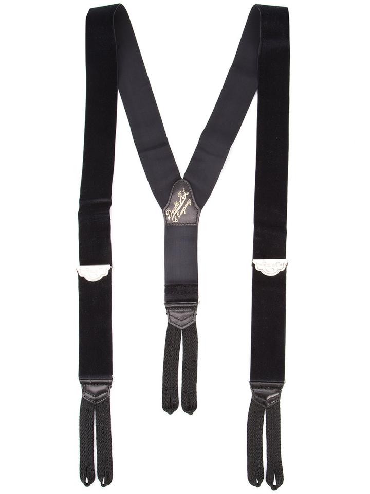 Rrl Velvet Braces, Men's, Black, Velvet