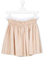 No21 Kids - Pleated Skirt - Kids - Cotton - 14 Yrs, Girl's, Nude/neutrals