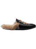 Gucci Princetown Slipper With Tiger - Black
