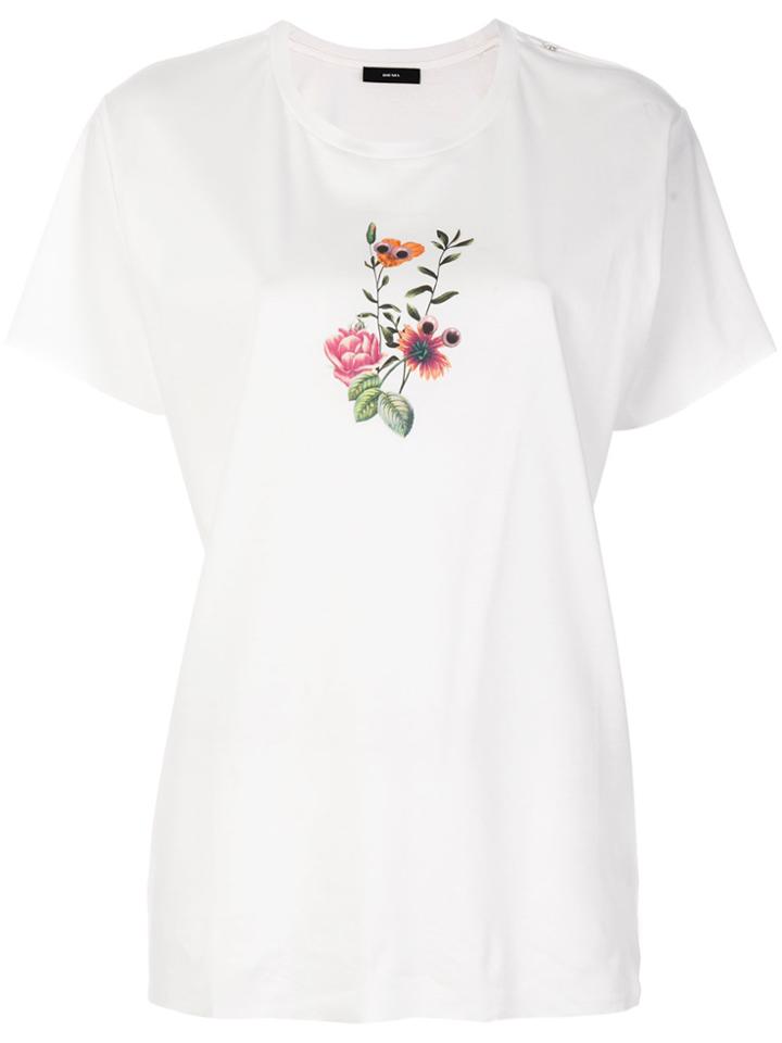 Diesel Flower Eyes Graphic T-shirt - White