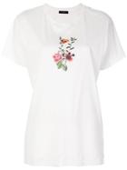 Diesel Flower Eyes Graphic T-shirt - White
