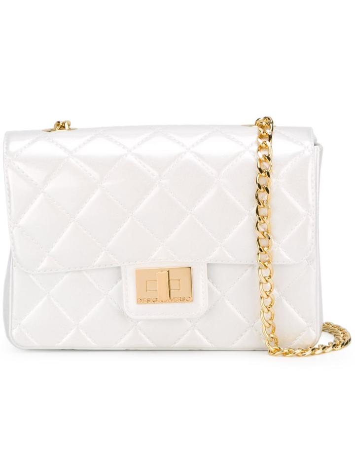 Designinverso 'milano' Quilted Shoulder Bag, Women's, White