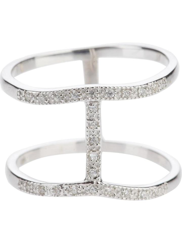 V Jewellery 'spine' Ring