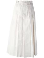 Comme Des Garçons Pre-owned Long Pleated Skirt - White