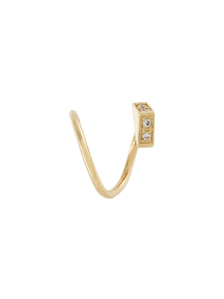 Maria Black 'ari' Twirl Diamond Earring - Metallic