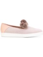 Unützer Pom Pom Loafers - Pink & Purple