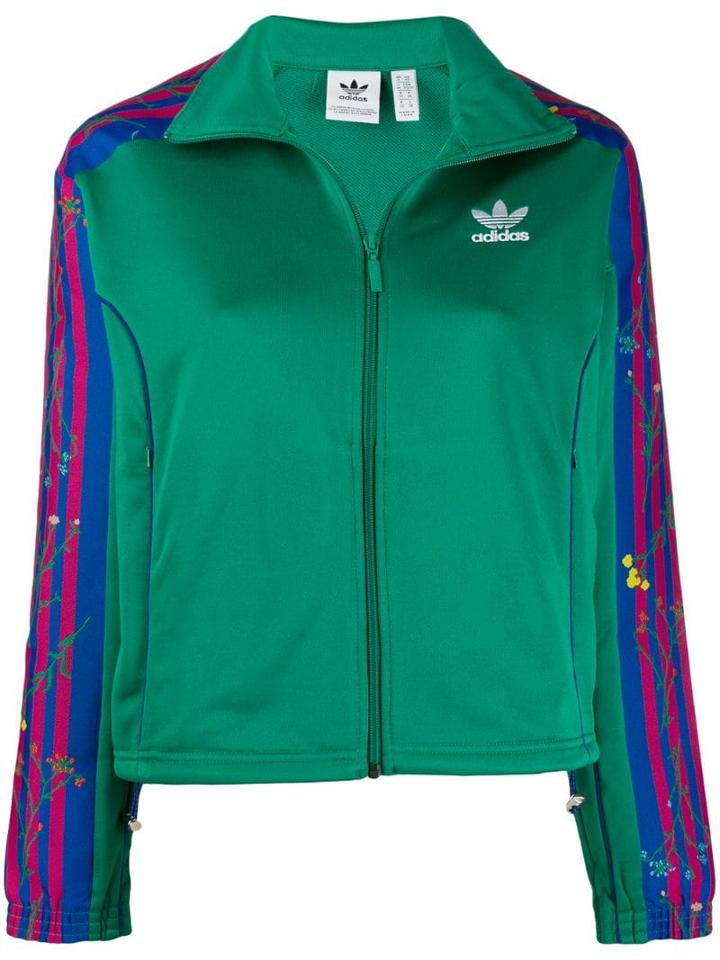 Adidas Floral Track Jacket - Green