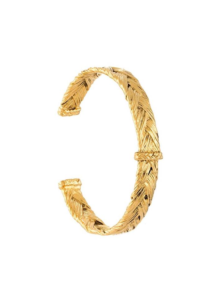 Aurelie Bidermann 'icare' Open Bracelet, Metallic