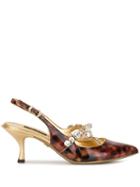 Dolce & Gabbana Embellished Tortoiseshell Pumps - Gold