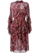 Iro Aamito Floral Dress, Women's, Size: 40, Red, Viscose