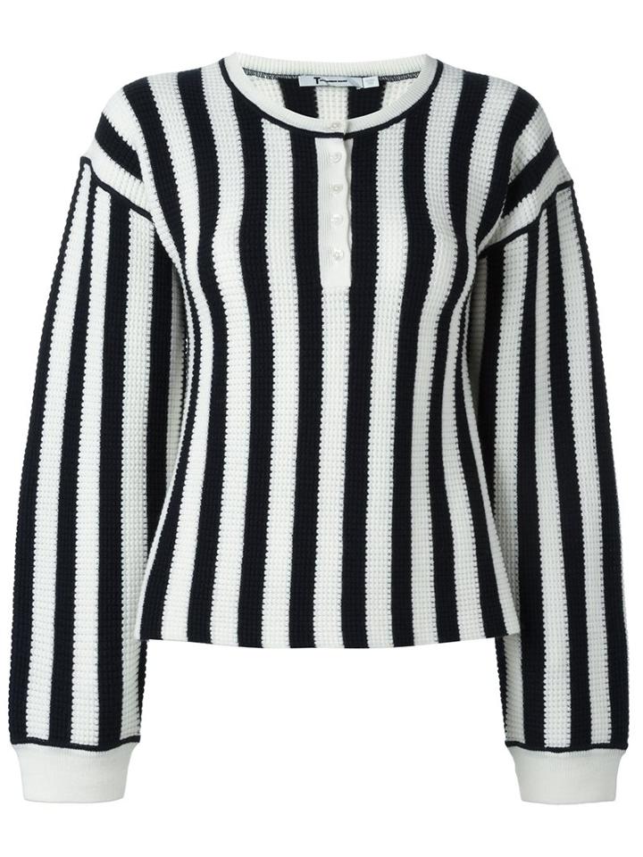 T By Alexander Wang Striped Jumper, Women's, Size: Small, Blue, Merino