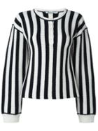 T By Alexander Wang Striped Jumper, Women's, Size: Small, Blue, Merino