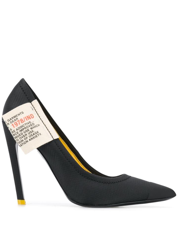 Diesel Pointed Toe Pumps - Black